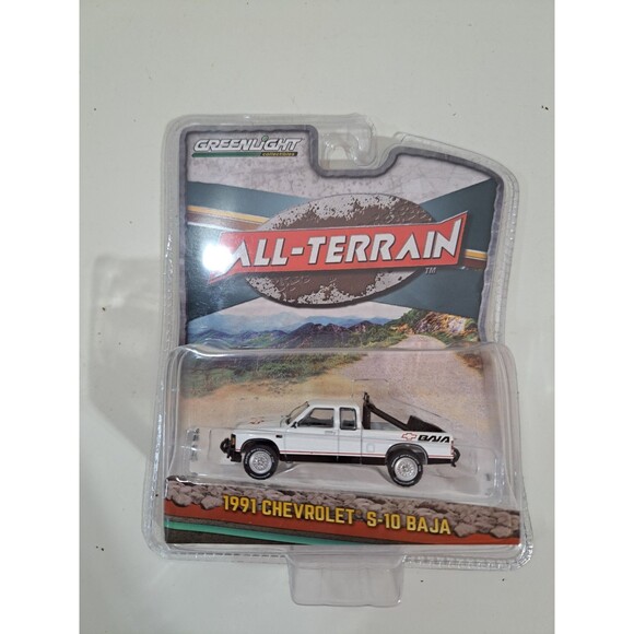 NIP Greenlight All Terrain 1:64 Die Cast 1991 Chevrolet S-1`0 Baja Pickup Truck - Picture 1 of 6